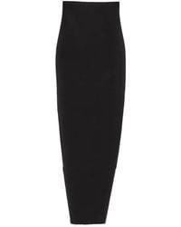 Rick Owens - Raw-Hem Maxi Skirt - Lyst