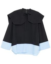 Enfold - Double-Cuff Blouse - Lyst