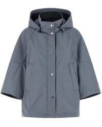 Moorer - Removable Hood Flared Jacket - Lyst