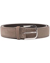 Orciani - Suede Buckle Belt - Lyst