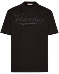 Valentino Garavani - T-Shirt mit Logo-Patch - Lyst