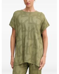Lola Casademunt - Logo-Jacquard Short-Sleeve T-Shirt - Lyst