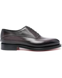 Santoni - Patent-finish Leather Oxford Shoes - Lyst