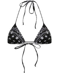 Mc2 Saint Barth - Top bikini Leah con stampa bandana - Lyst