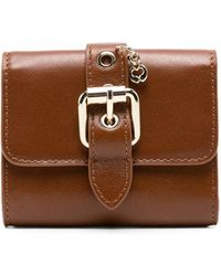 Maje - Miss M Buckle-Detail Leather Wallet - Lyst