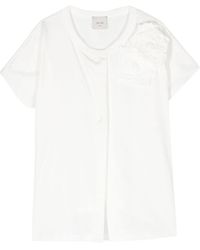 Alysi - Camiseta con aplique floral - Lyst
