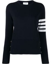 Thom Browne - 4Bar Cotton Sweater - Lyst