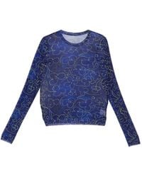 JNBY - Floral Fitted Long Sleeves T-Shirt - Lyst