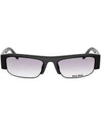Miu Miu - B07S Rectangle-Frame Sunglasses - Lyst