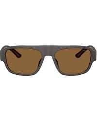 Emporio Armani - Rectangle-Frame Sunglasses - Lyst