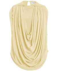 Brandon Maxwell - Astor Draped Top - Lyst
