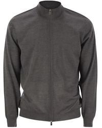 Fedeli - Open Knitted Zip Cardigan - Lyst