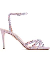 Aquazzura - Sandalias Tequila con detalles de cristal - Lyst