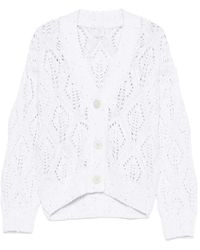 Eleventy - Cardigan À Boutonnière - Lyst