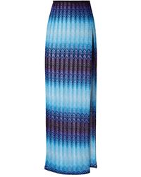 Missoni - Long Skirt With Zigzag Pattern - Lyst