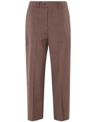Erika Cavallini Semi Couture - Alfio Pressed-Crease Tailored Trousers - Lyst