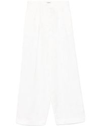 Sandro - Floral Jacquard Trousers - Lyst