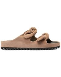 Officine Creative - Sandales Plates En Cuir À Détail Noué - Lyst
