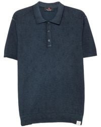 Peuterey - Diamond-Knit Short-Sleeve Polo Shirt - Lyst