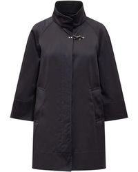 Fay - High-Neck Oversized Jacket - Lyst