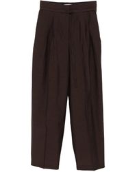 Christian Wijnants - Pantalones con panel plisado - Lyst