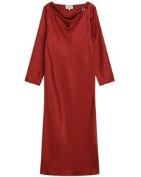 Loulou de Saison - Zoya Draped Asymmetric Dress - Lyst