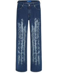 KARL LAGERFELD - Distressed Jeans - Lyst