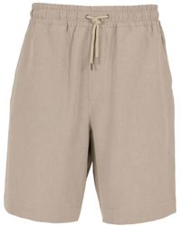 Giorgio Armani - Linen Bermuda Shorts - Lyst