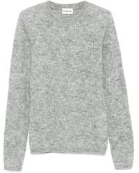 P.A.R.O.S.H. - Long-Sleeved Knit Sweater With Intricate Lace Pattern - Lyst