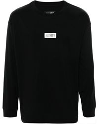 MM6 by Maison Martin Margiela - Numbers-Tag Long-Sleeve T-Shirt - Lyst