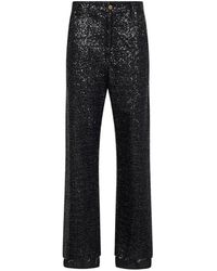 DARKPARK - Sequin-Embellished Frayed Jeans - Lyst