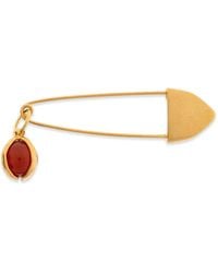 Jil Sander - Stone-Pendant Safety-Pin Brooch - Lyst
