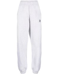 ROTATE BIRGER CHRISTENSEN - Logo-Embroidered Organic Cotton Track Pants - Lyst