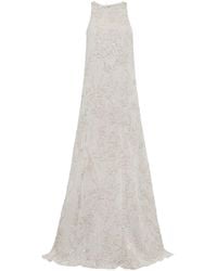 Brunello Cucinelli - Sequinned Sleeveless Maxi Dress - Lyst