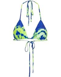P.A.R.O.S.H. - Tie-Dye Silk Bralette - Lyst
