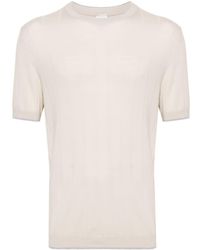 Eleventy - Ribbed Wool T-shirt - Lyst