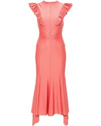 Philosophy Di Lorenzo Serafini - Ruffled Midi Dress - Lyst
