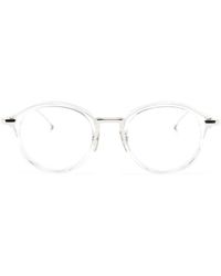 Thom Browne - Transparent Round-Frame Glasses - Lyst