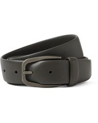 ZEGNA - Dark Leather Belt - Lyst