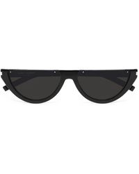Saint Laurent - Half Moon Tinted-Lenses Sunglasses - Lyst