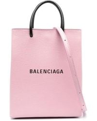 Balenciaga - Sac à main Shopping à logo imprimé - Lyst
