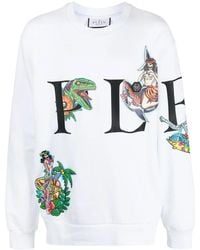 Philipp Plein - Logo-Print Crew Neck Sweatshirt - Lyst