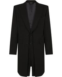 Dolce & Gabbana - Single-Breasted Stretch-Wool Coat - Lyst