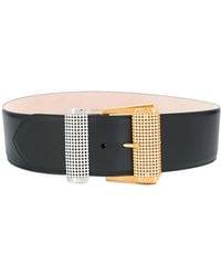Versace - Crystal-Embellished Buckle Belt - Lyst