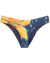 Lenny Niemeyer - Abstract-Print Mid-Rise Bikini Bottoms - Lyst
