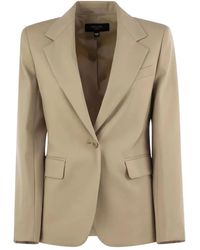 Weekend by Maxmara - Single-Breasted Wool Blazer - Lyst