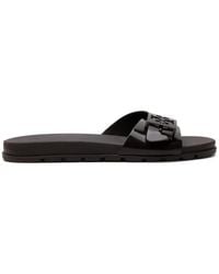 Tory Burch - Logo-Buckle Slides - Lyst
