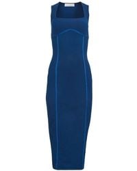 Fleur du Mal - Scoop-Neck Midi Dress - Lyst