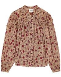 Isabel Marant - Christa Floral-Print Ruffled Shirt - Lyst