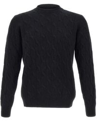 FILIPPO DE LAURENTIIS - Cable-Knit Ribbed Sweater - Lyst